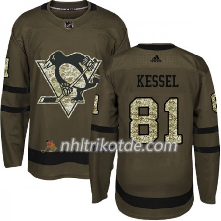 Pittsburgh Penguins Trikot Phil Kessel 81 Adidas 2017-2018 Camo Grün Authentic - Herren